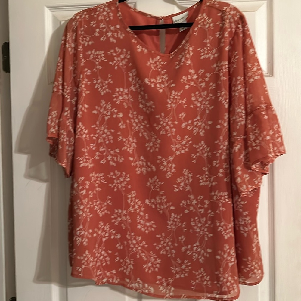 Women’s 2xl AVA VIA blouse, lined, worn once, smoke/pet free home
